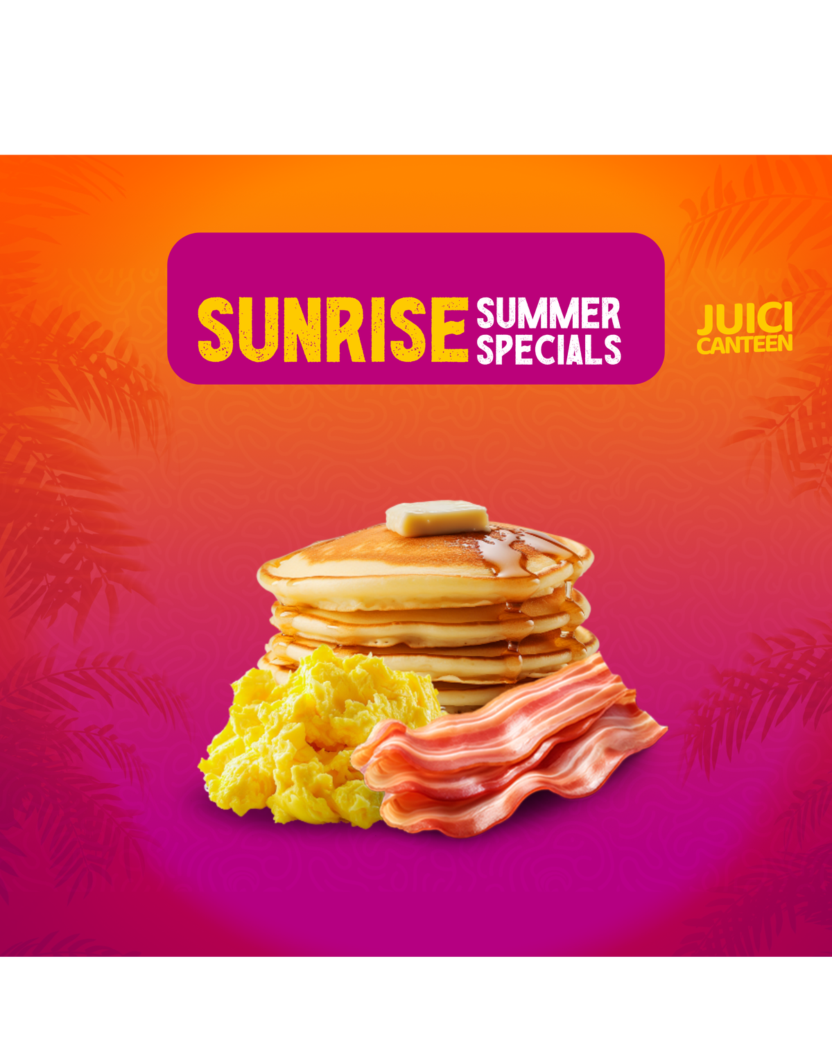 Bacon, Pancake, Egg Combo